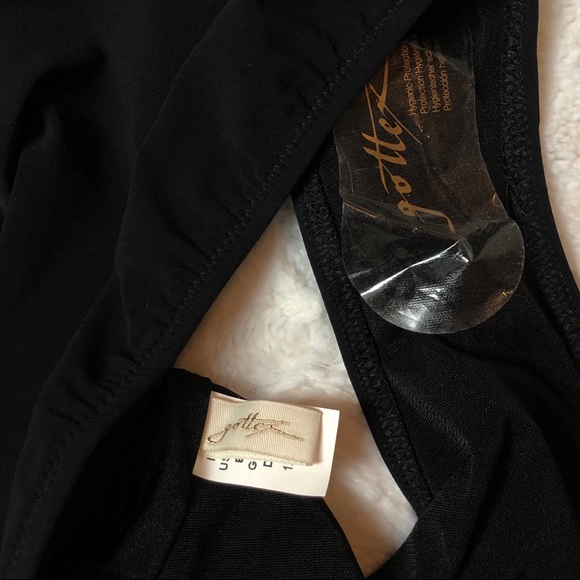 NWOT Gottex Black Halter One Piece Bathing Suit - Picture 5 of 6